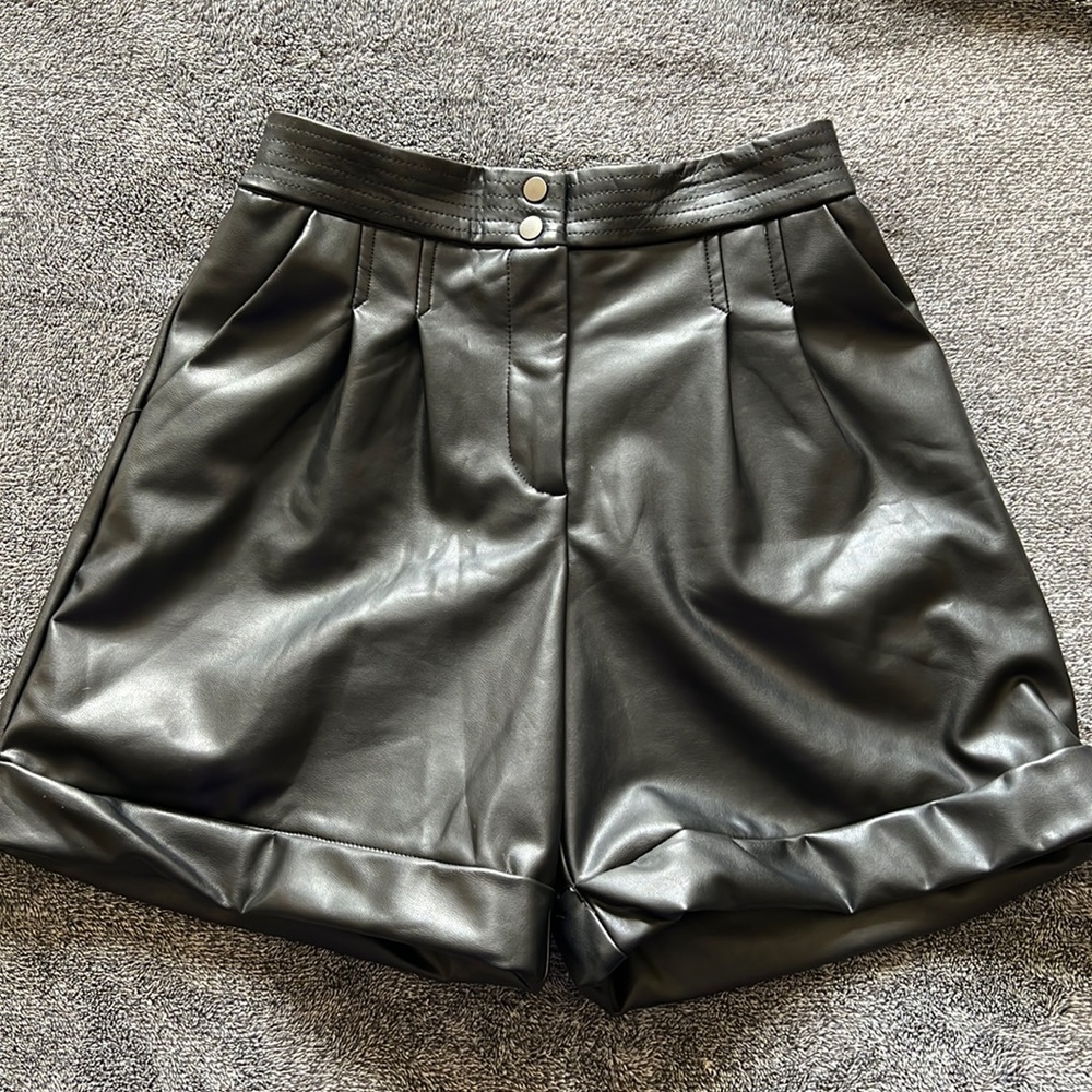 Faux Leather Shorts from Zara Kids